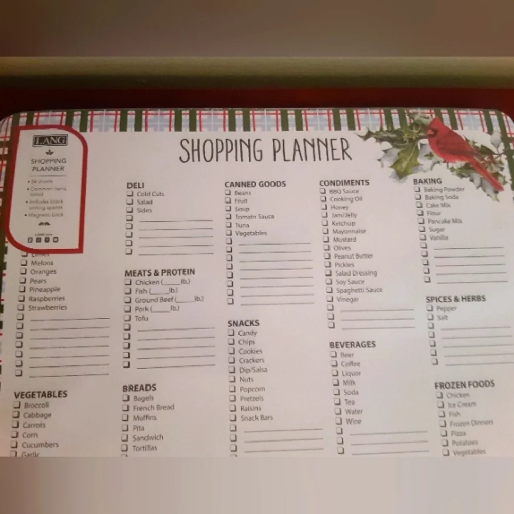 🆕️ Magnetic Grocery Shopping Planner